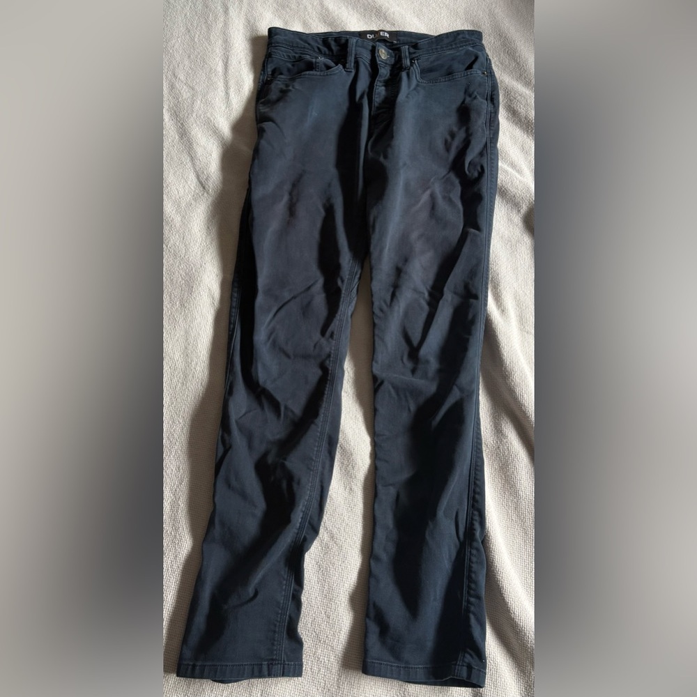 Classic Men's Dark Blue Slim Stretch Chino Pant 30/32